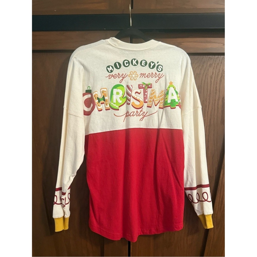NWT Disney Parks Mickey's Very Merry Christmas Party 2019 Spirit Jersey Red XS